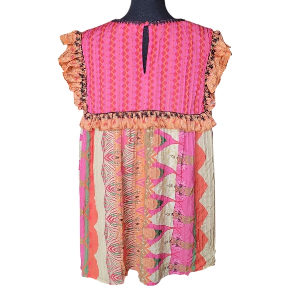 Siddhartha Bansal Sanya Ruffled Blouse from Anthropologie Women's Size XL - Picture 4 of 16